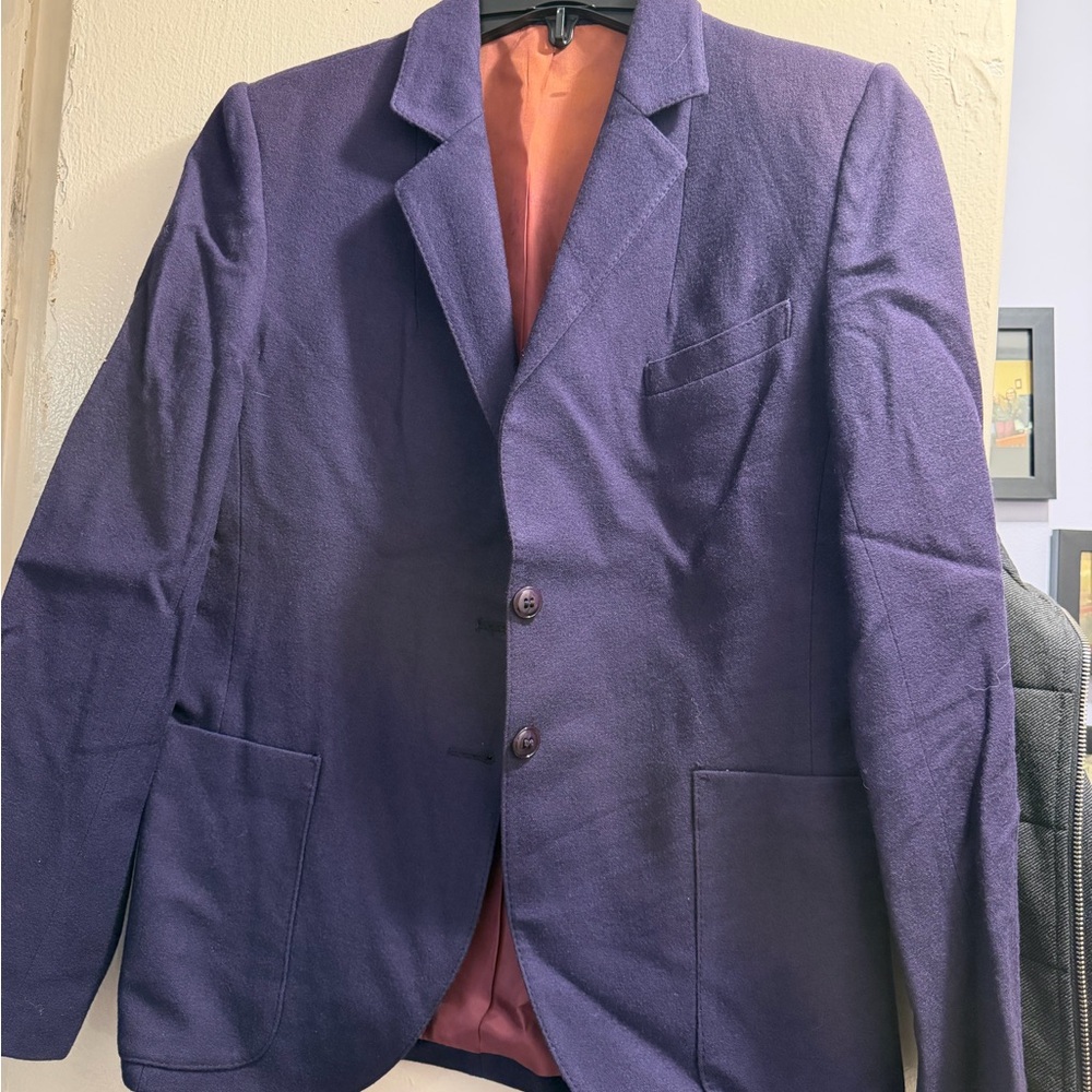 Deep Purple Blazer and Skirt Set by Loretta Bloom